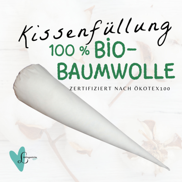 Schultüten Inlett aus Bio Baumwolle