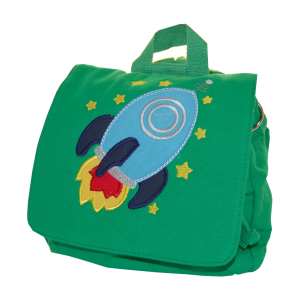 Kindergartentasche Rakete in grün von Lieblingsstücke