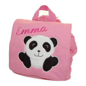 Kindergartentasche mit Panda und Namen von Lieblingsstücke