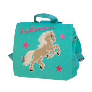 Kindertasche mit Namen und Pony