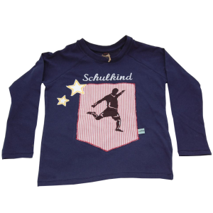 Lieblingsstücke Shirt Schulkind mit Fußballer und Sterne