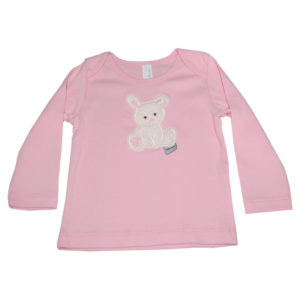 Langarmshirt mit Häschen in rosa von Lieblingsstücke 4330