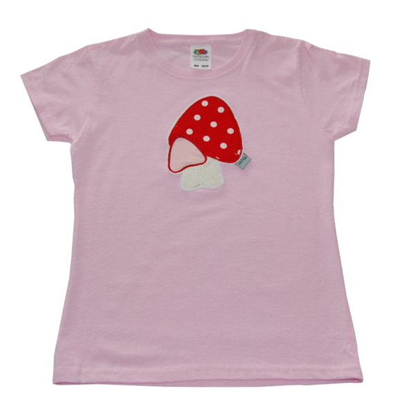 T-Shirt mit Pilzen von Lieblingsstücke 4330 in rosa