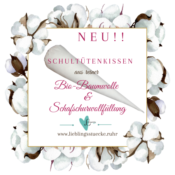 Inlett aus Biobaumwolle und Schafwolle