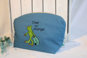 Kulturtasche in blau