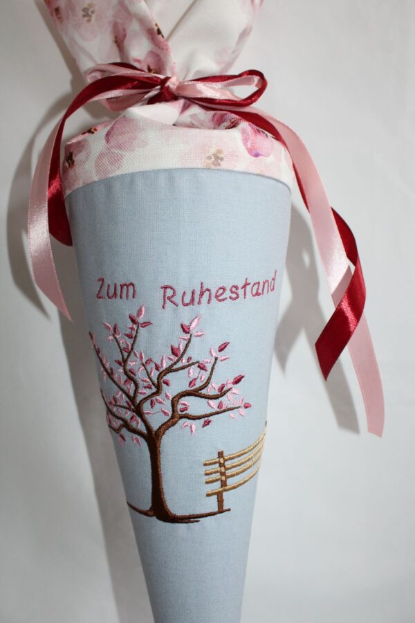 Geschenk zum Ruhestand mit Namen in Grau und Rosa - Image 4