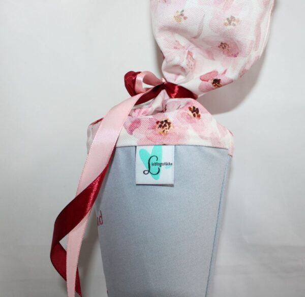 Geschenk zum Ruhestand mit Namen in Grau und Rosa - Image 3